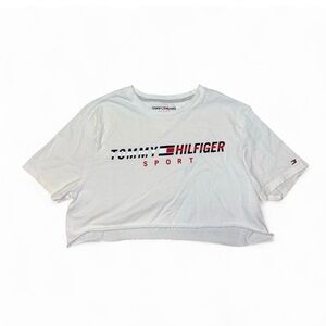 Tommy Hilfiger White Crop Tee Size Small